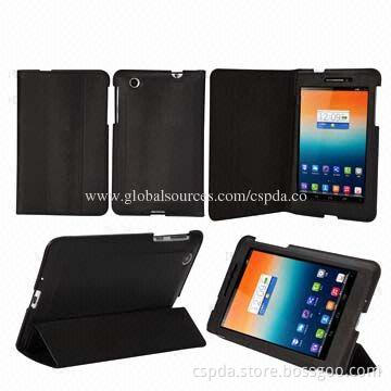 PU Leather Stand Tablet PC Cases for Lenovo Idea Tab S5000 with Built-in Flip Stand